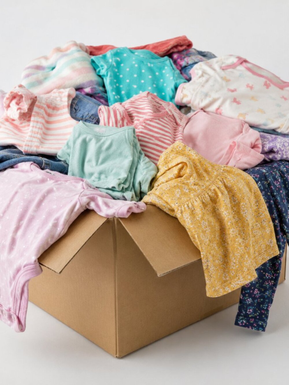 5 lb. Box of kids clothing & accessories baby-teen sizes possible